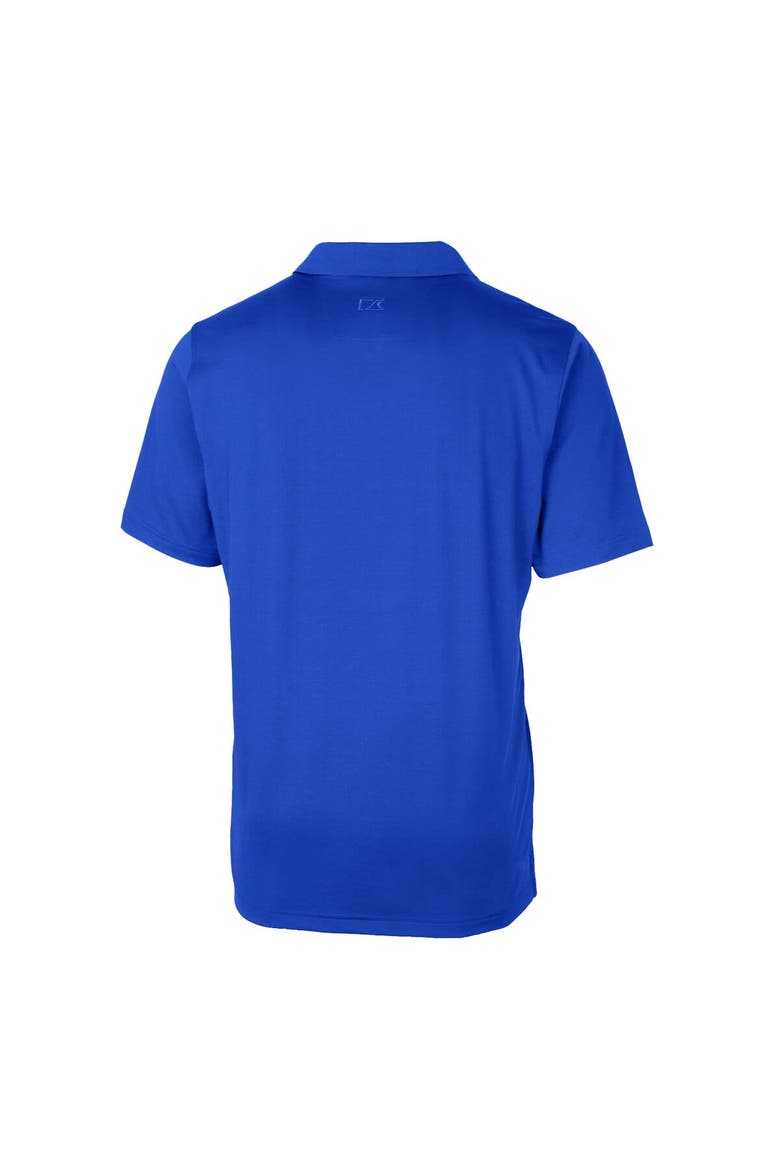 Men's Cutter & Buck Blue New England Patriots Throwback Logo Forge Stretch Polo, Alternate, color, Blue