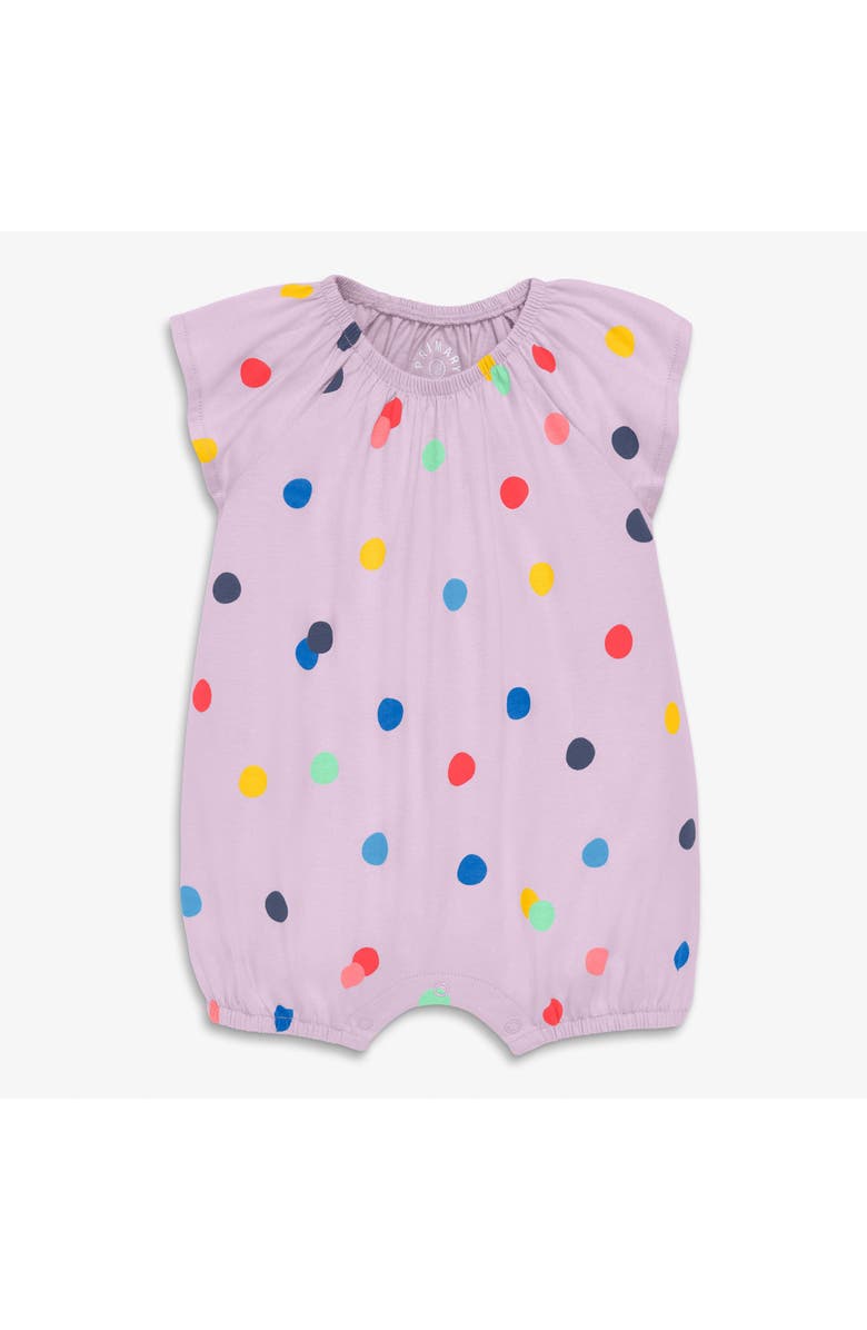 Primary Baby Flutter Sleeve Shortie In Prints, Main, color, Hydrangea Confetti Dots