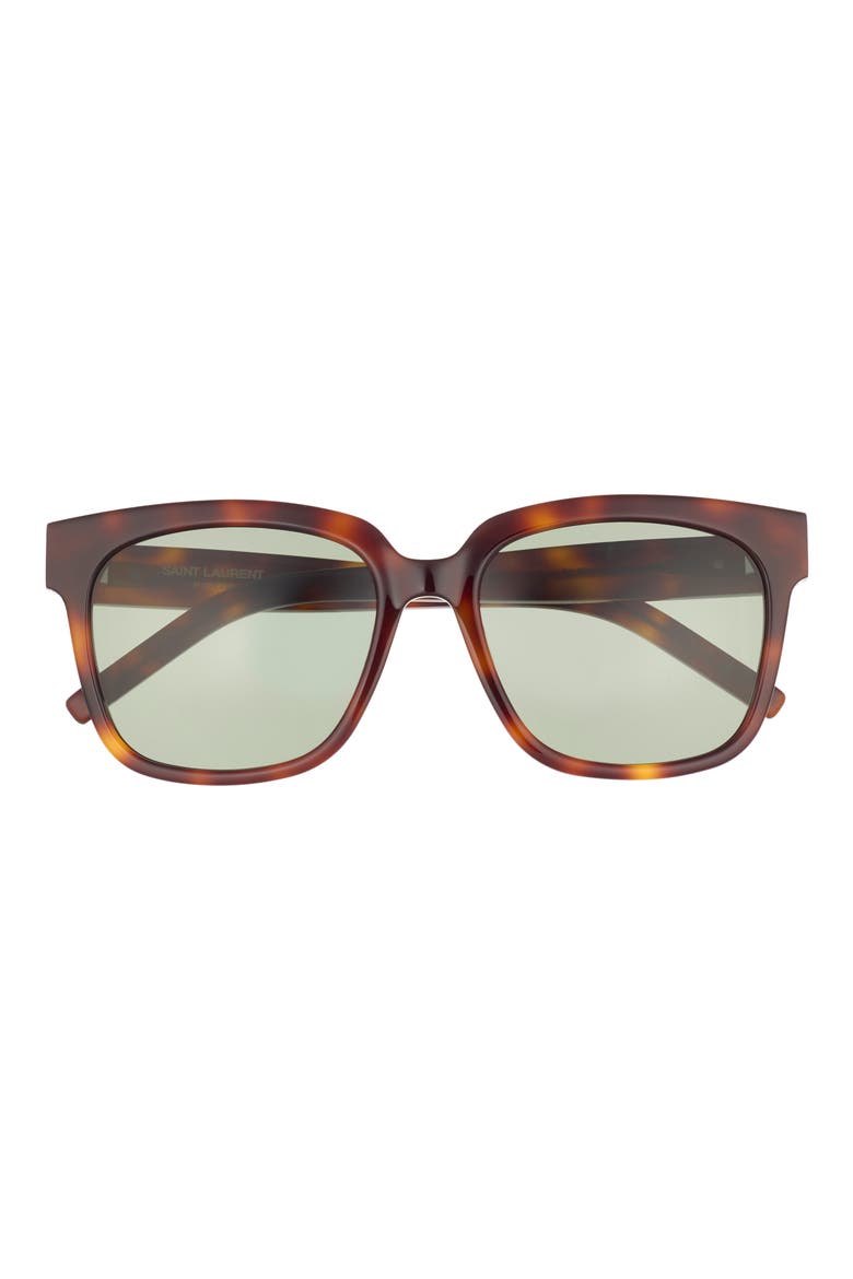 Square 54mm Sunglasses, Main, color, HAVANA HAVANA GREEN