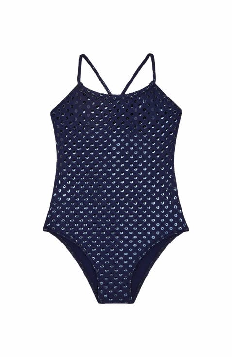 Kids' Sparkling One-Piece Relief Swimsuit