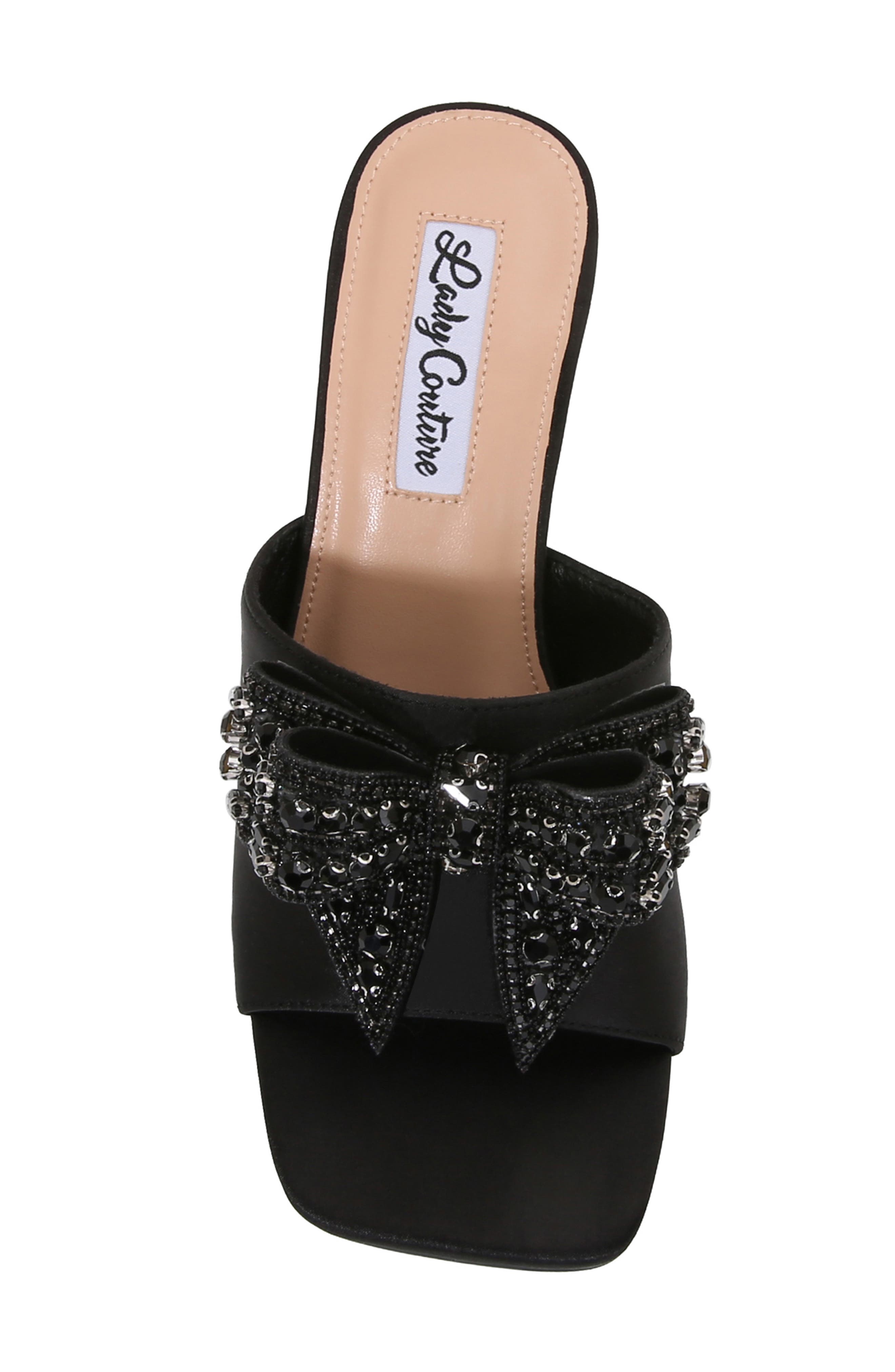 LADY COUTURE Spark Crystal Bow Mule, Alternate, color, 