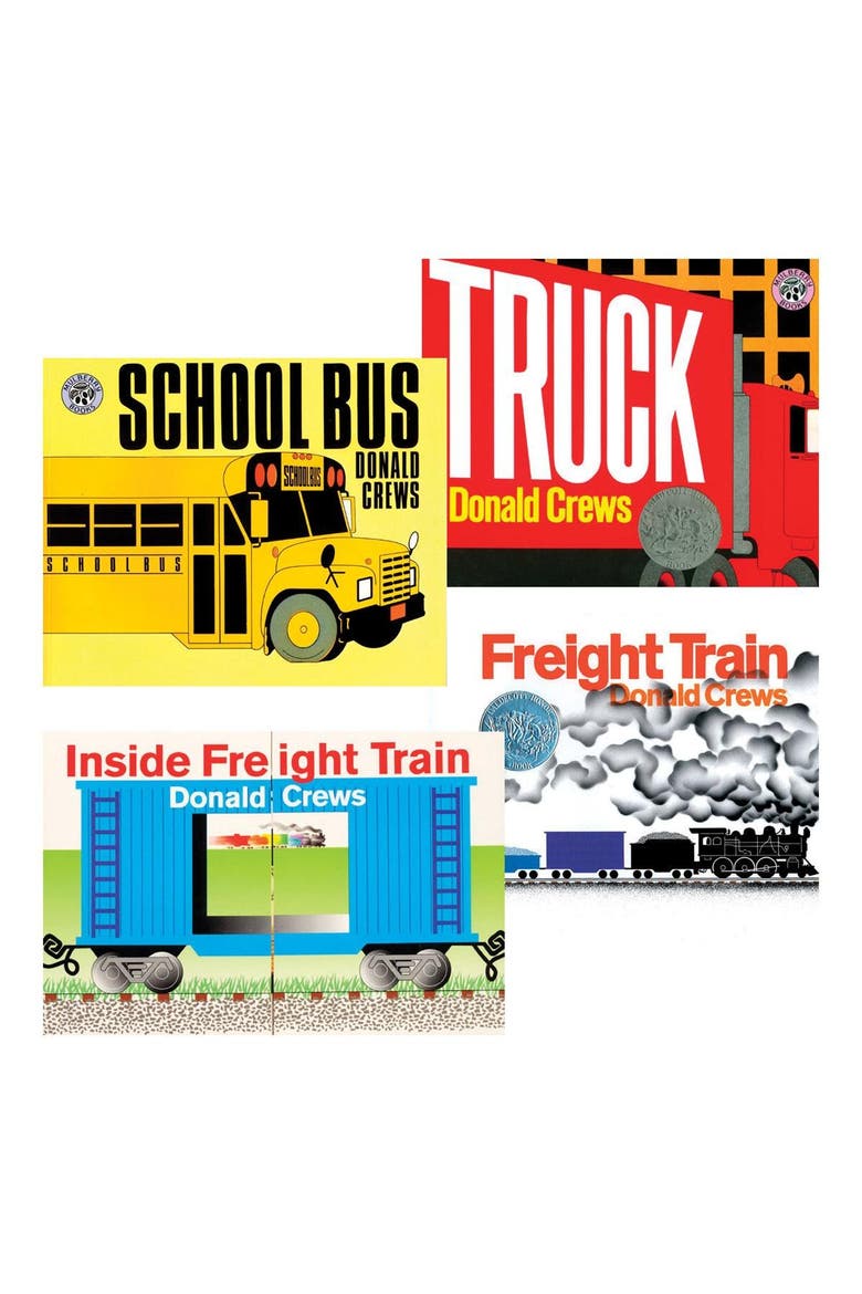 Donald Crews Vehicles and Trains Board Books - Set of 4, Main, color, Multicolor