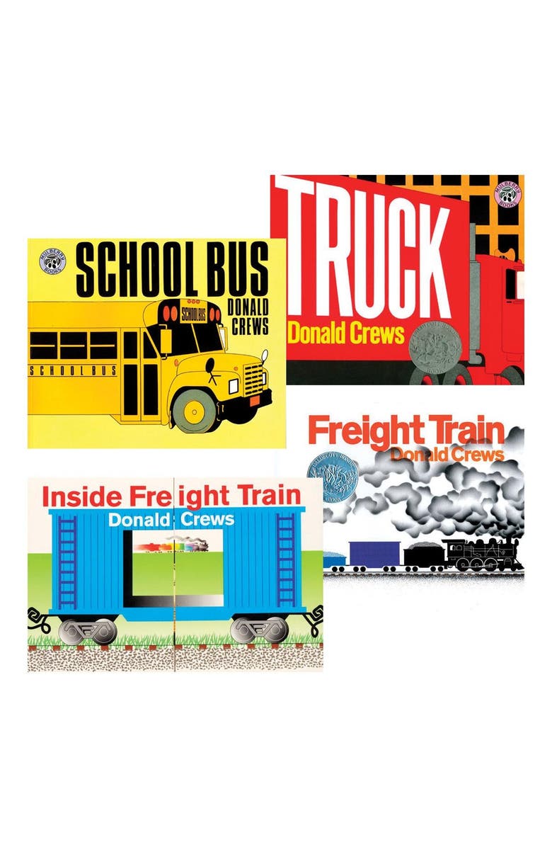 Kaplan Early Learning Company Donald Crews Vehicles and Trains Board Books - Set of 4, Main, color, Multicolor