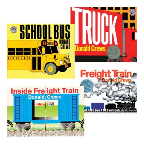 Donald Crews Vehicles and Trains Board Books - Set of 4