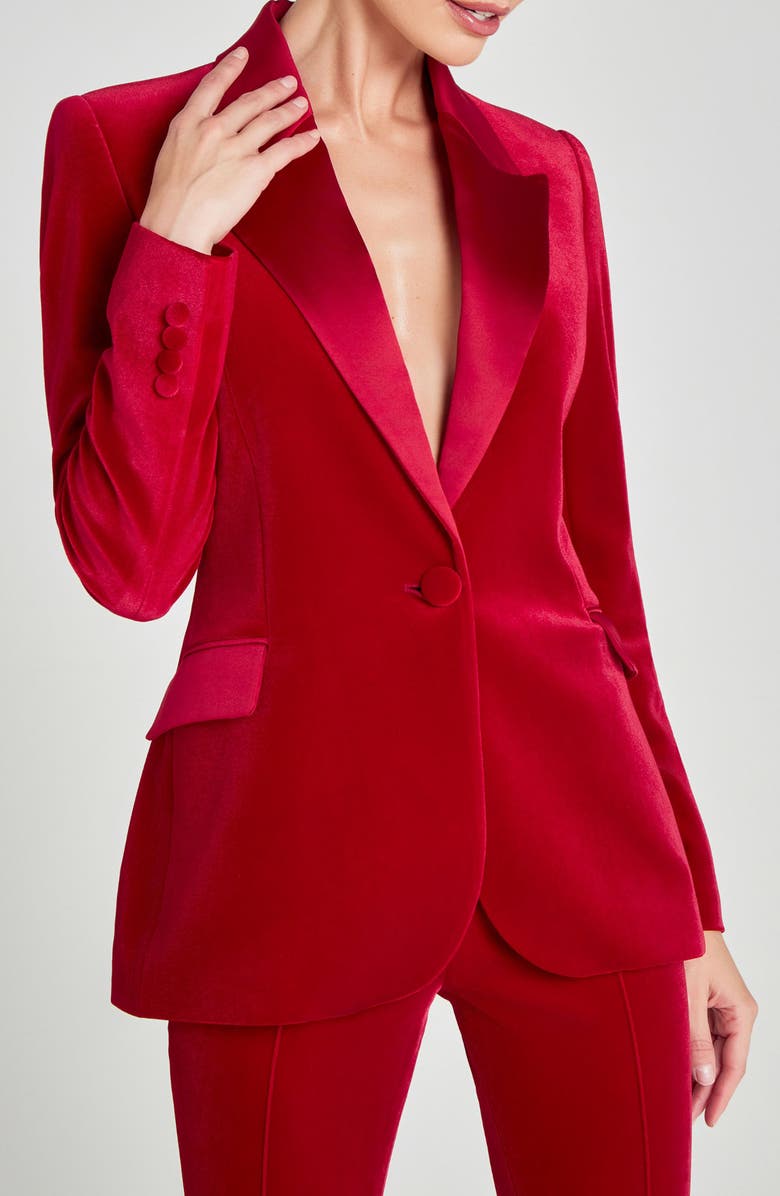 NADINE MERABI Beatrice Blazer, Main, color, Red