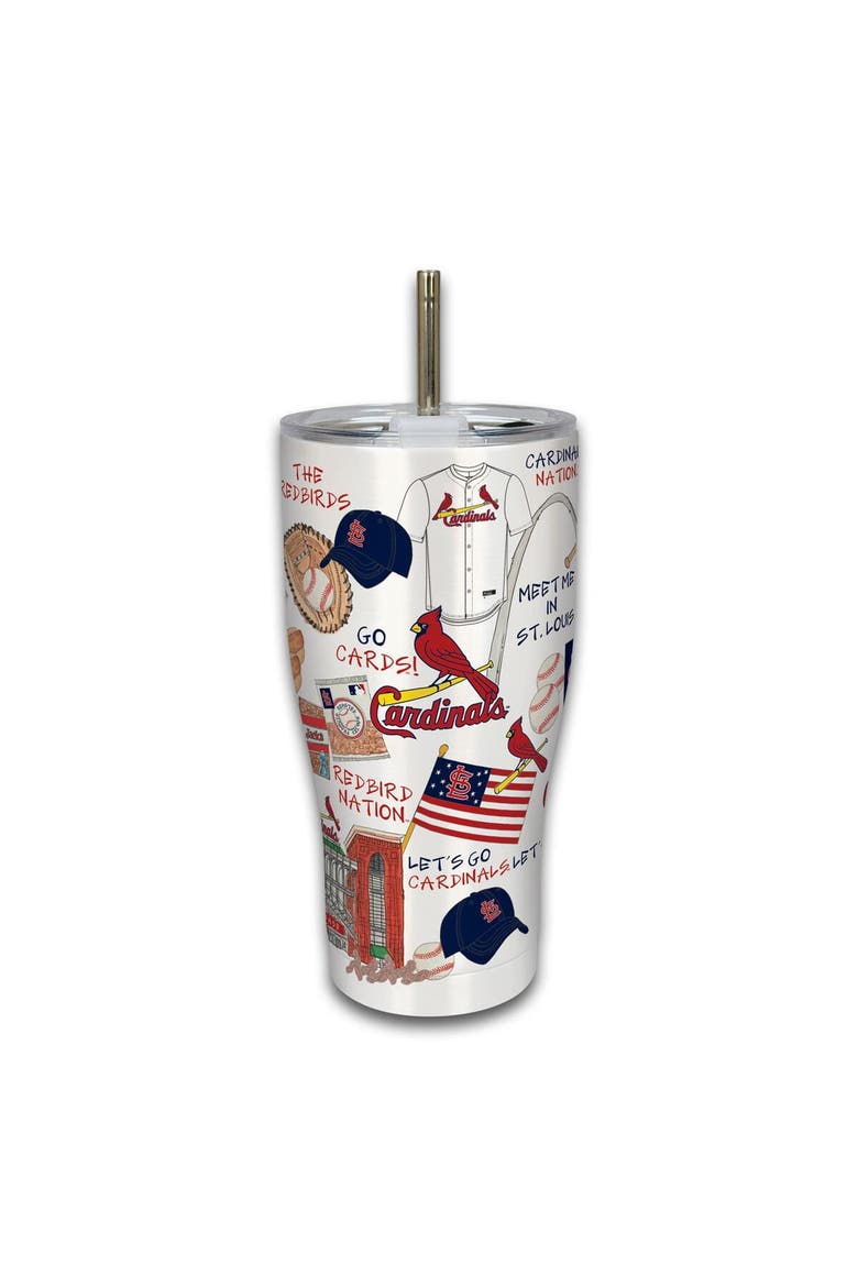 St. Louis Cardinals Stainless Steel 30oz. Icon Tumbler, Main, color, White