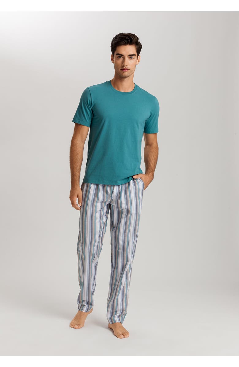 Hanro Night And Day Pants, Alternate, color, Atlantic Stripe