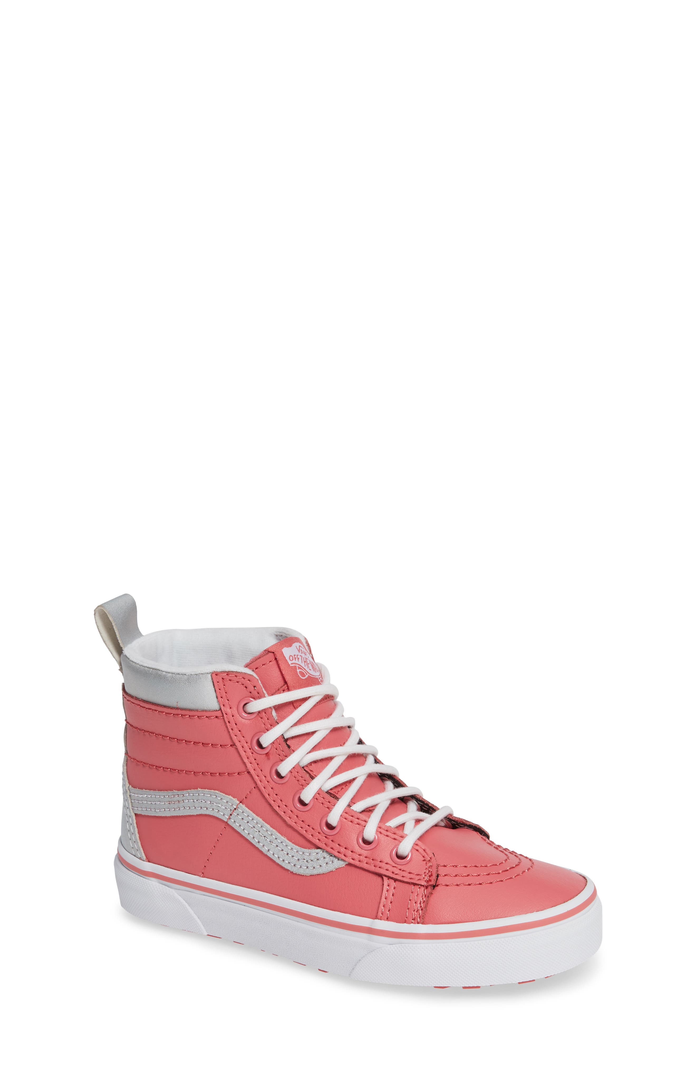 SK8-Hi Sneaker, Main, color, METALLIC/ TRUE WHITE/ ROSE