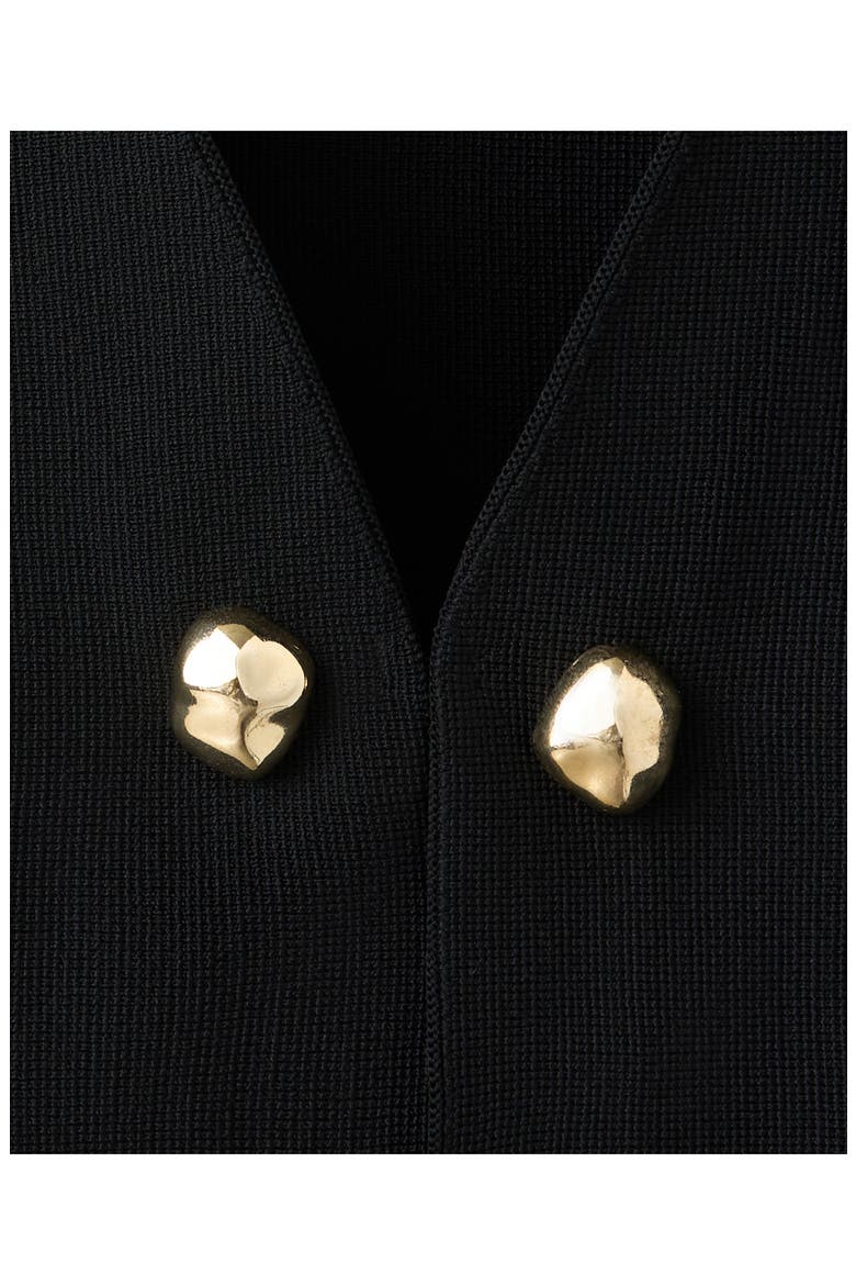 Apollo V-Neck Knit Jacket, Alternate, color, BLACK