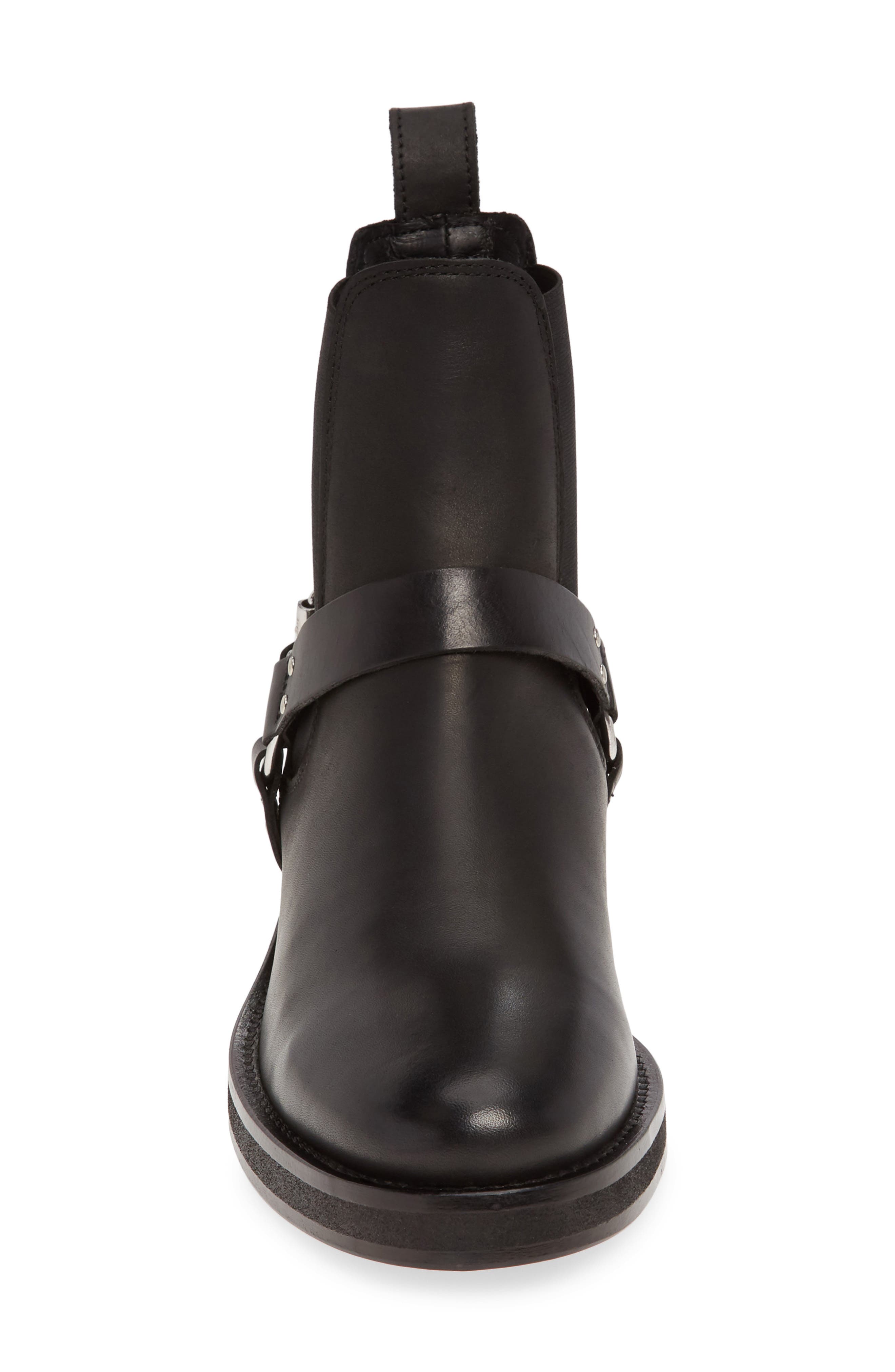 Salome Moto Boot, Alternate, color, BLACK LEATHER