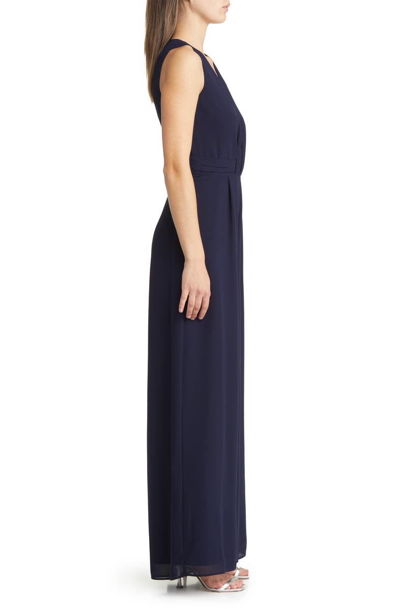 Vince Camuto Twist Front Chiffon Gown, Alternate, color,