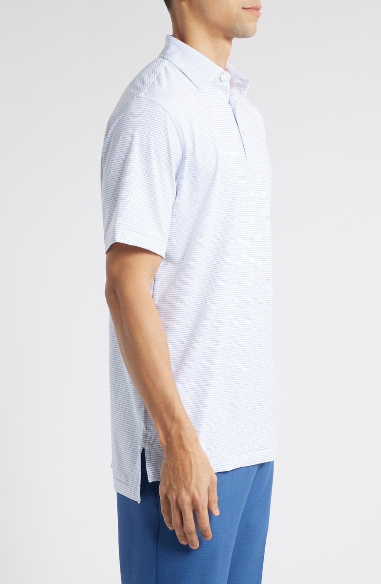 Peter Millar Highlands Jersey Polo Shirt, Alternate, color, White/ Sailor Blue