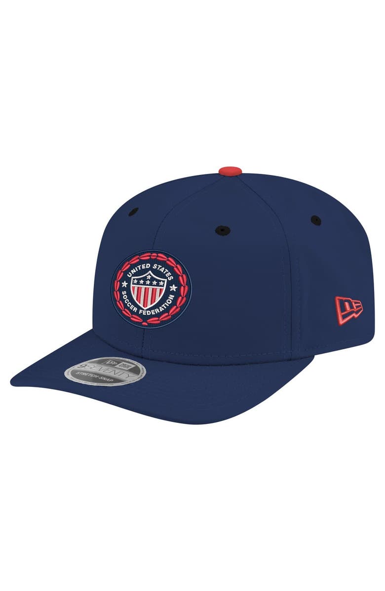 New Era Men's New Era Navy USMNT 1986 Retro 9SEVENTY Snapback Hat, Main, color, Navy