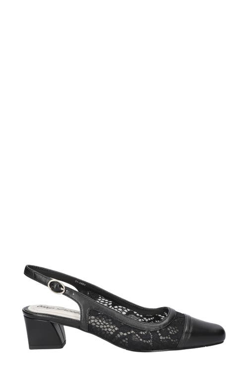 EASY STREET EASY STREET FORTUNE SQUARE TOE SLINGBACK PUMP
