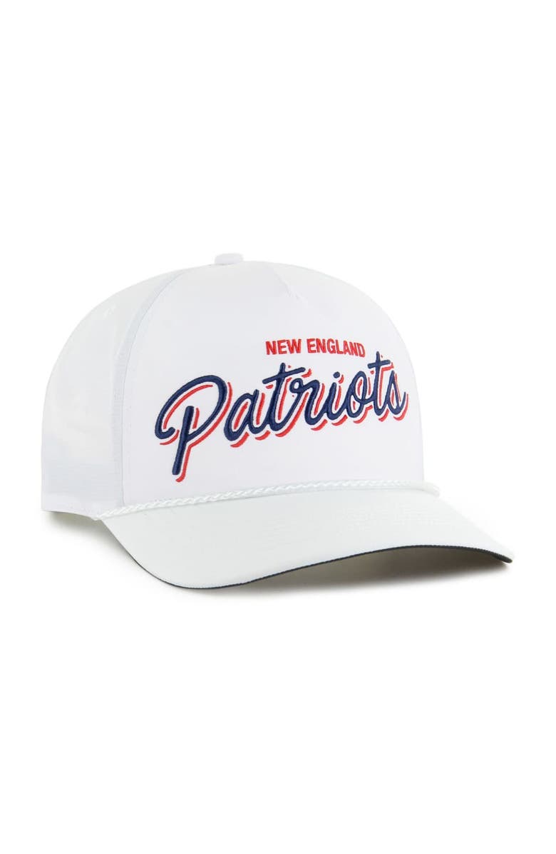 '47 Men's '47 White New England Patriots Brrr Fairway Hitch Adjustable Hat, Alternate, color, 