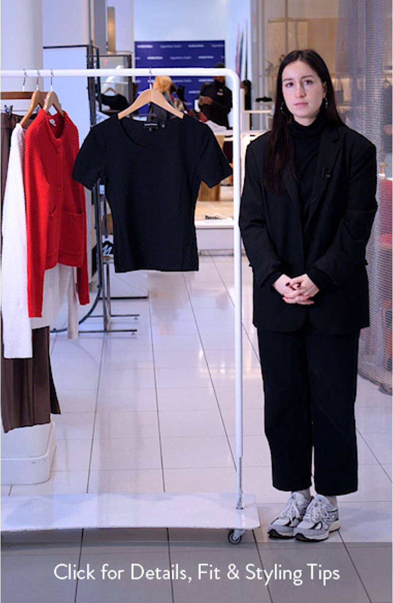 Textured Cotton T-shirt, sales video thumbnail