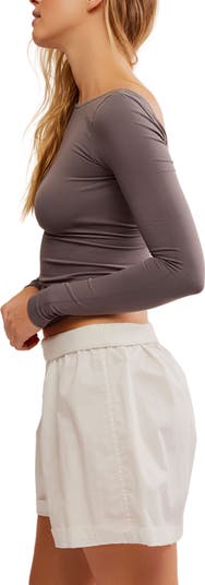 Low Back Seamless Long Sleeve Top
