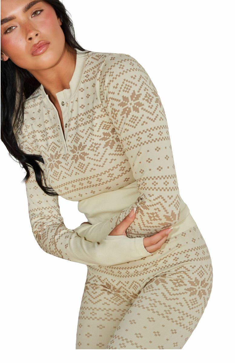 Vitality BaseLayer Henley Top, Alternate, color, Snowflake