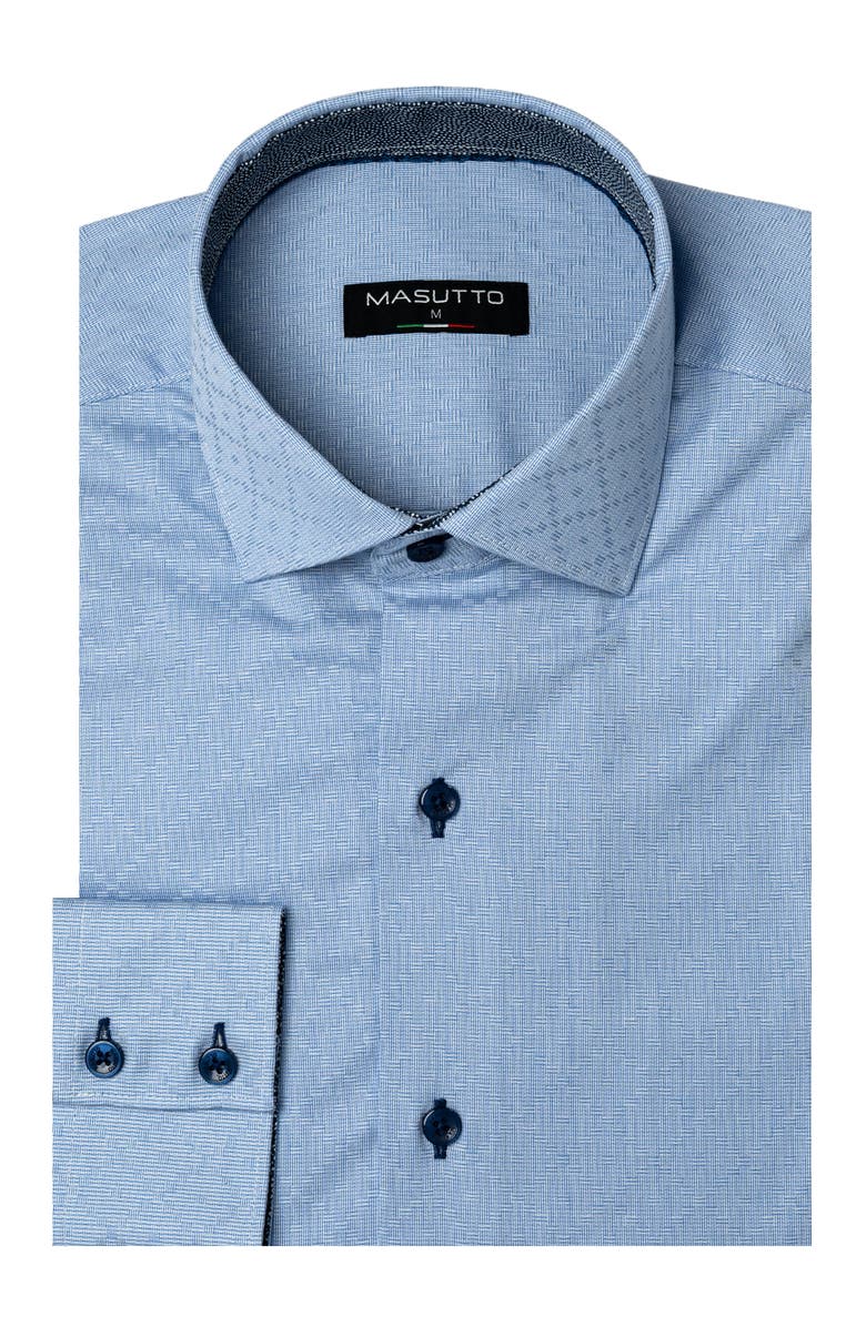 MASUTTO Seth Button Down Long Sleeve Shirt, Main, color, Blue