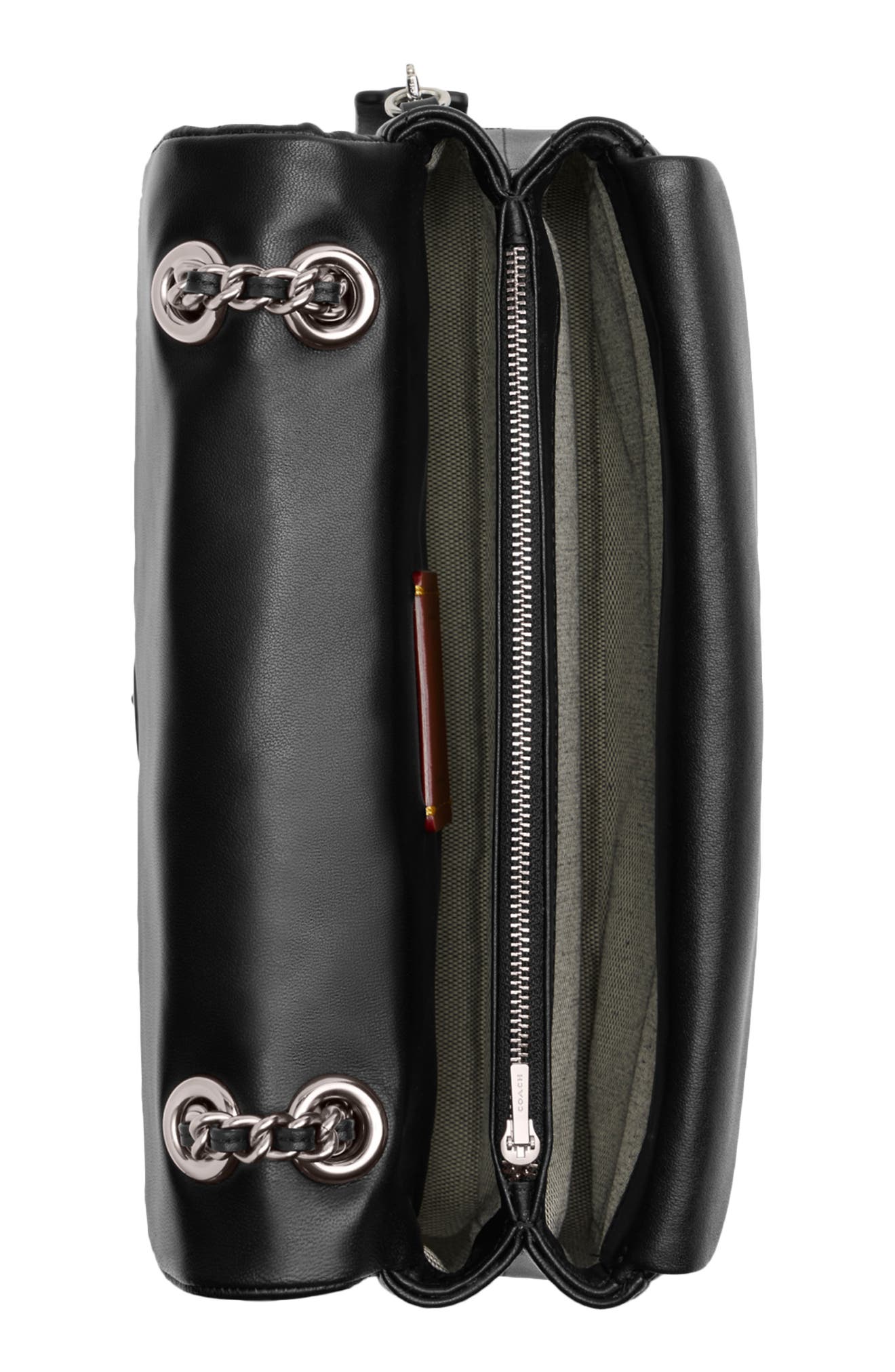 COACH Tabby 26 Quilted Leather Convertible Crossbody Bag, Alternate, color, Silver/Black