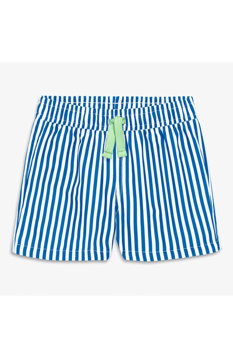 Primary Baby Swim Trunk In Stripe, Main, color, Blueberry White Stripe