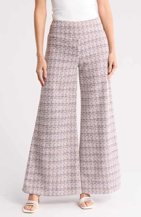 Renee C Tweed Wide Leg Pants