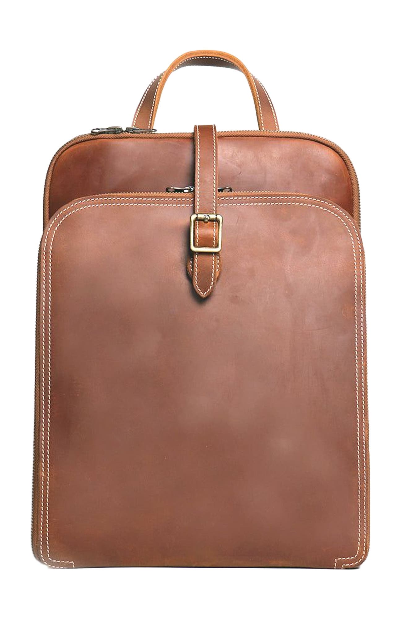 STEEL HORSE LEATHER Sachi Leather Backpack | Small Women's Leather Backpack, Alternate, color, Brown