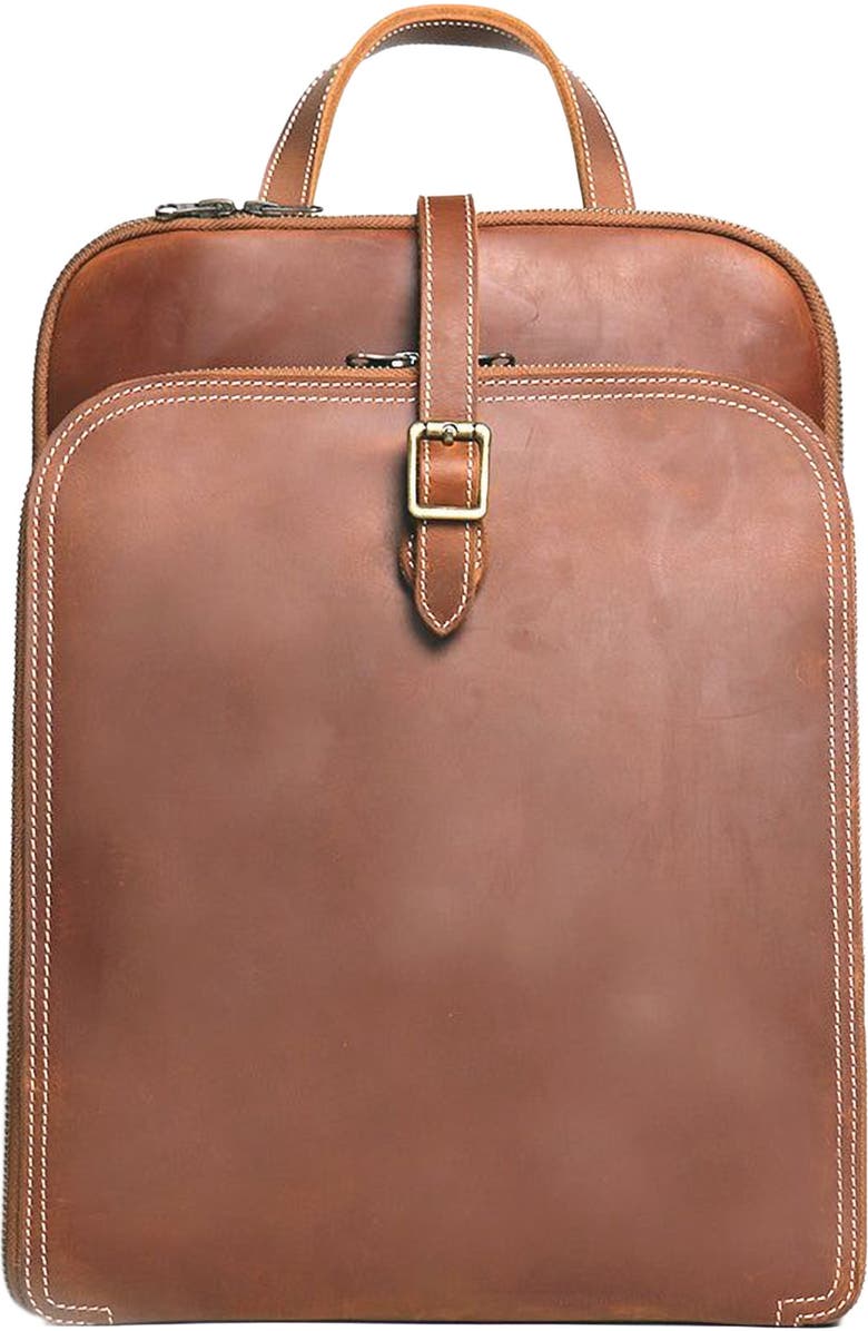 STEEL HORSE LEATHER Sachi Leather Backpack | Small Women's Leather Backpack, Alternate, color, Brown