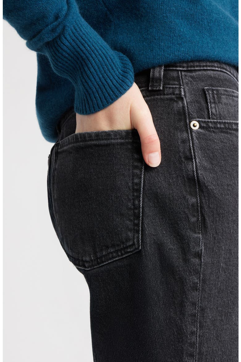 High Waist Slim Straight Leg Jeans, Alternate, color, UNION WASH
