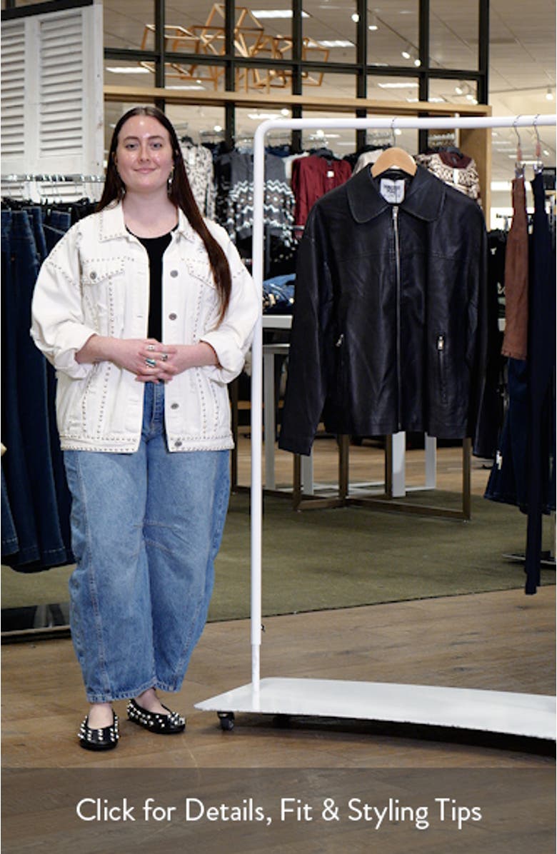 Napolean Faux Leather Jacket, sales video thumbnail