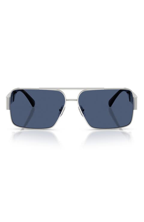 61mm Rectangular Sunglasses
