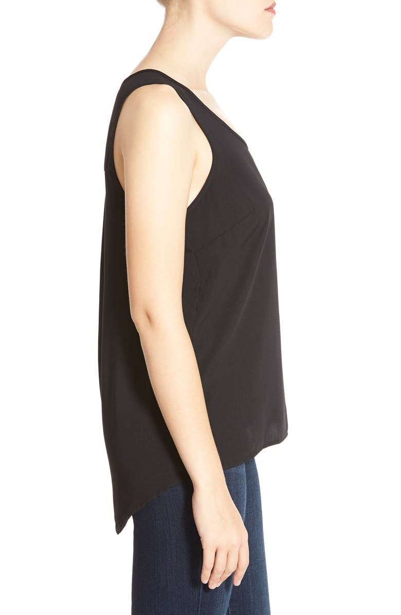 Halogen<sup>®</sup> Scoop Neck Woven Tank, Alternate, color, 