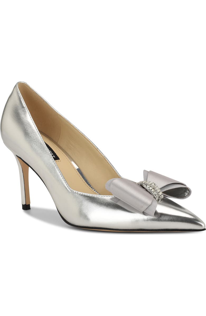 Nine West Ceryn Pointed Toe Pump, Main, color, Silver