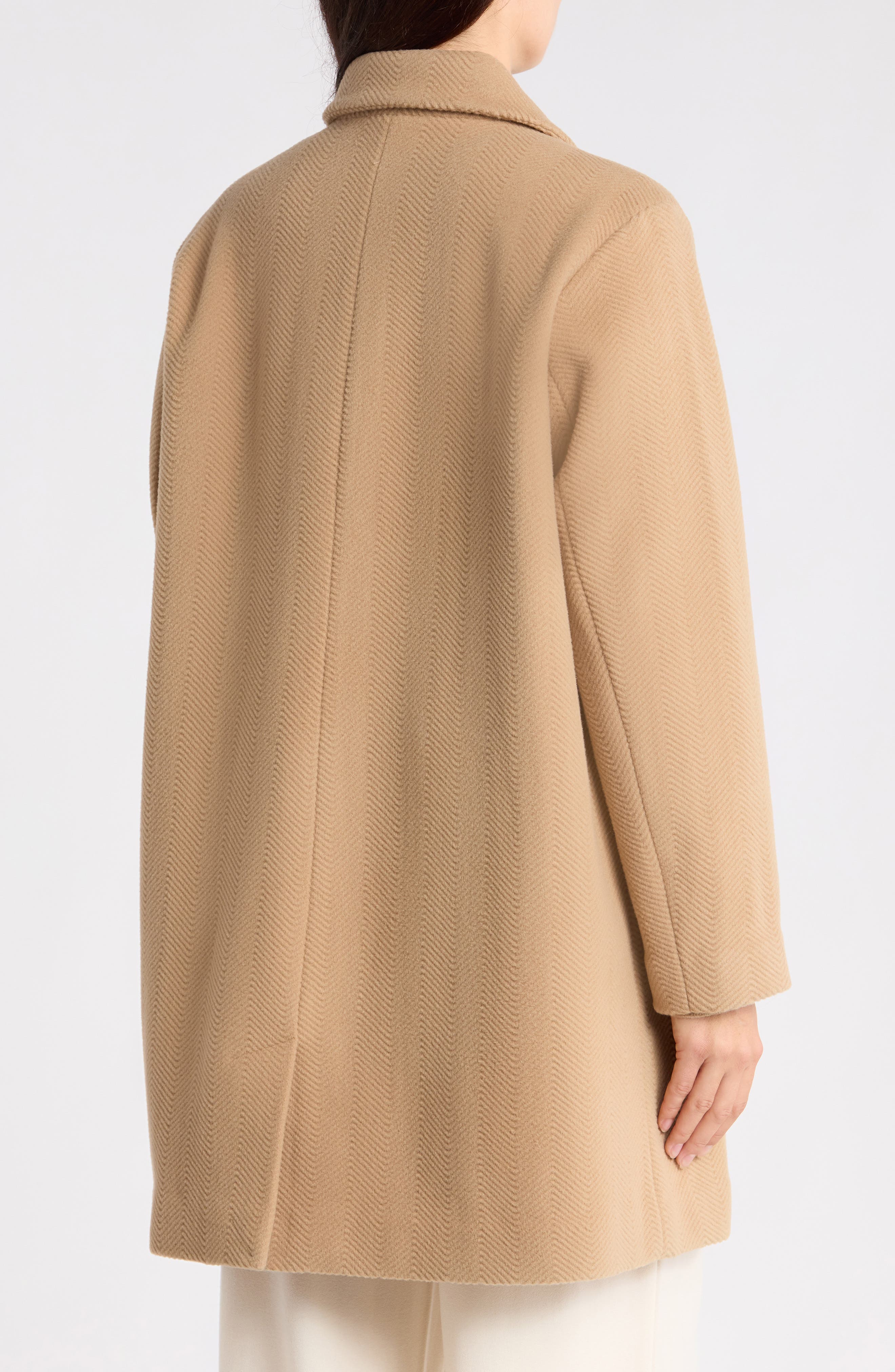 Herringbone Wool Coat