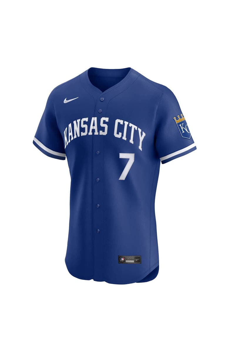 Nike Men
s Nike Bobby Witt Jr. Royal Kansas City Royals Alternate 2 Elite Player Jersey, Alternate, color, Royal