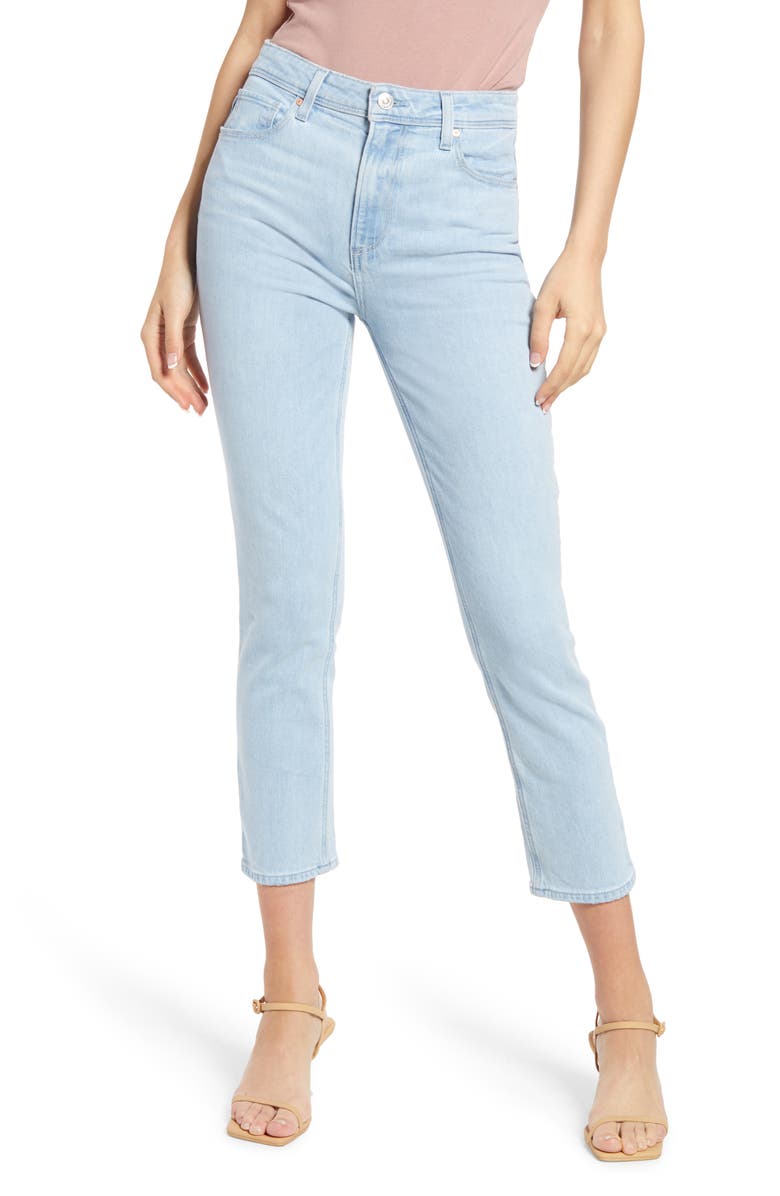 PAIGE Sarah Crop Slim Straight Leg Jeans, Main, color, 