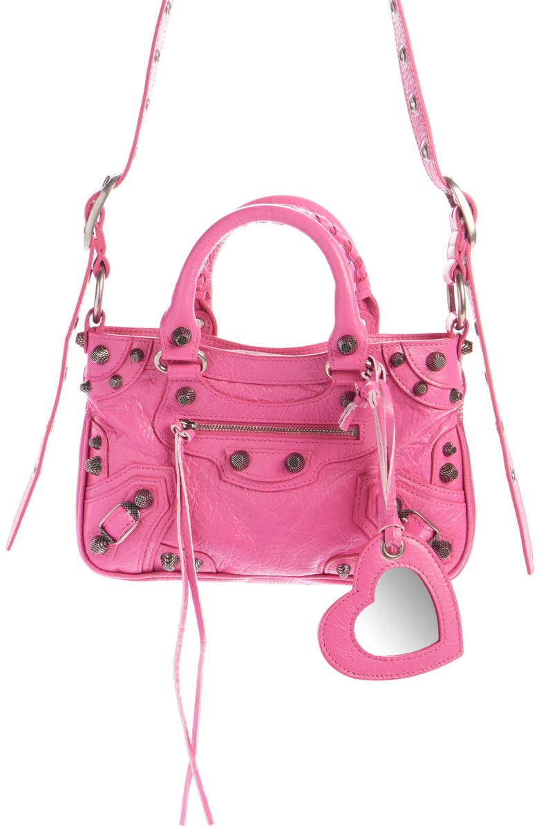 Balenciaga Small Neo Cagole Leather Tote, Main, color,