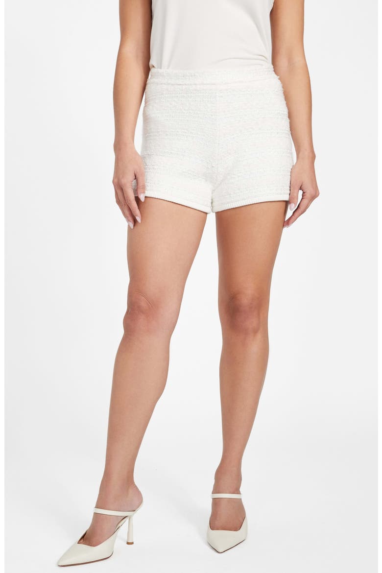 Clara Sweater Shorts, Main, color, WHITE