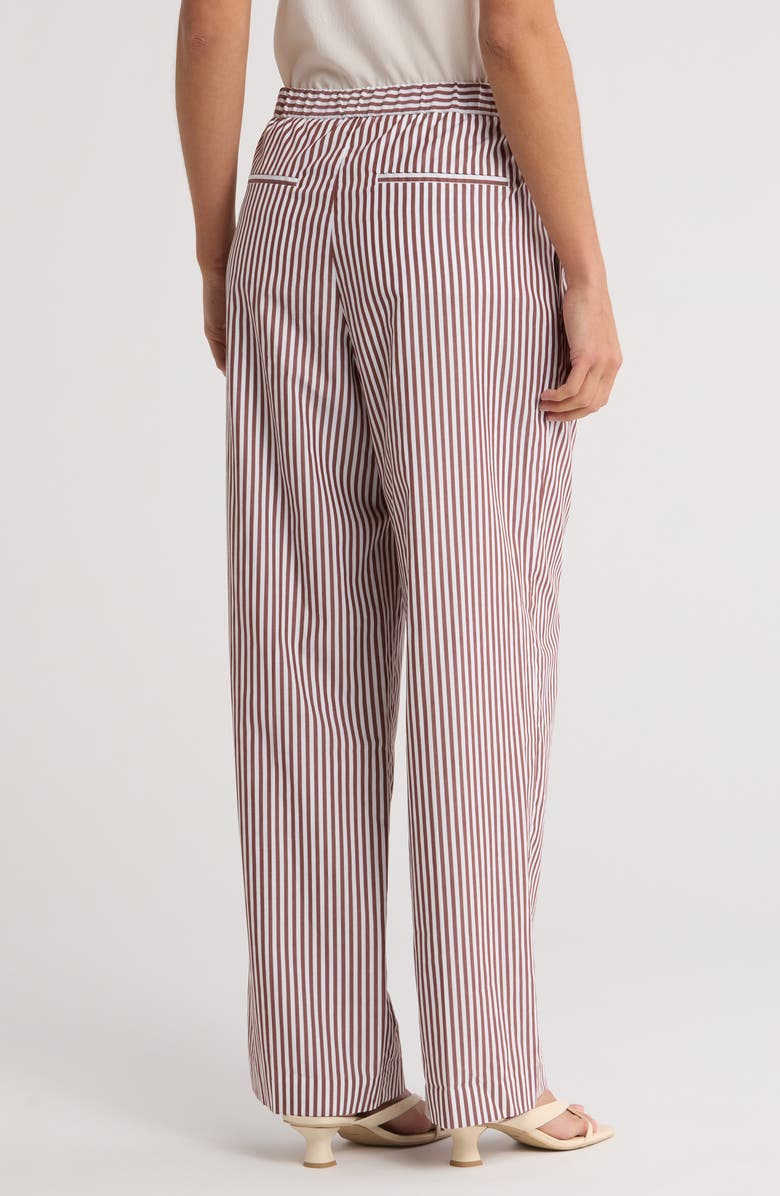 rag & bone Lacey Stripe Cotton Pants, Alternate, color, Thnbrwnstp