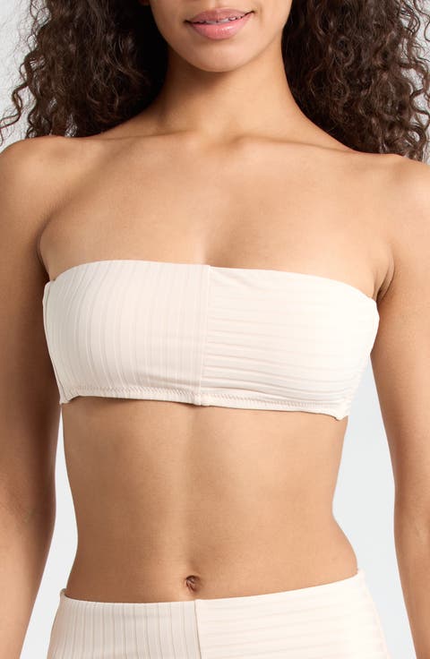 Bandeau Rib Bikini Top