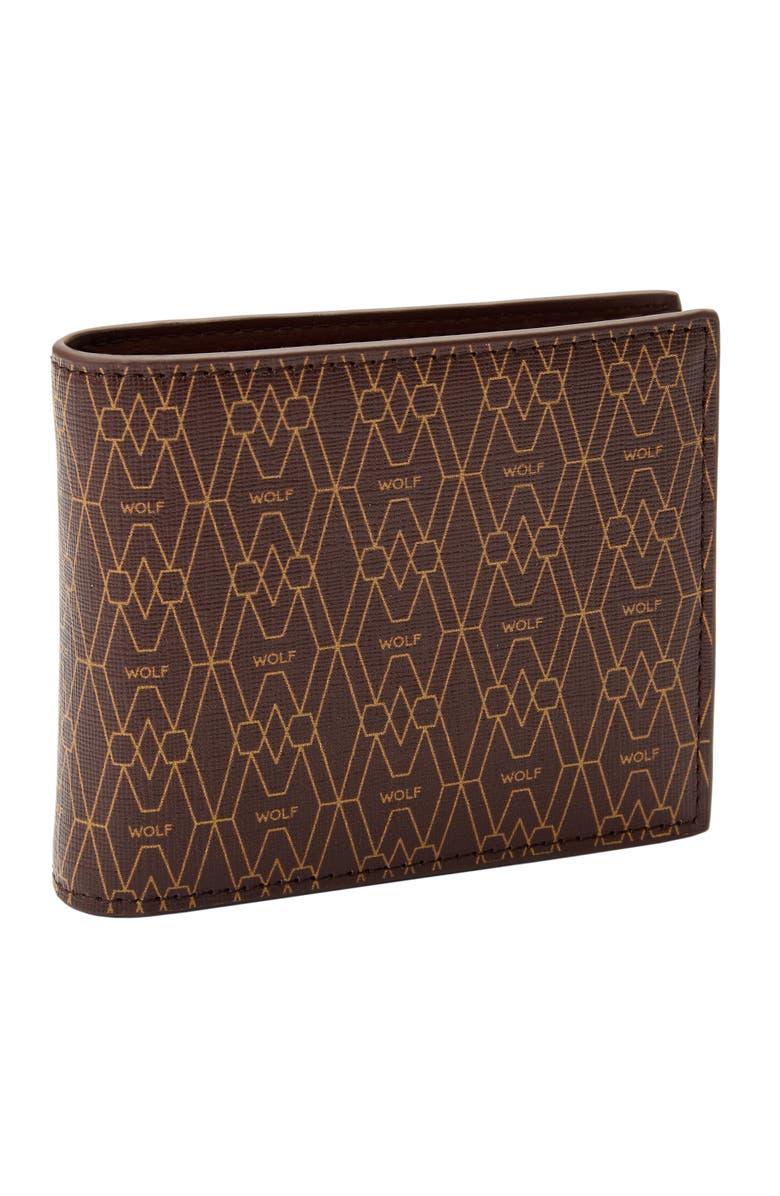WOLF Signature Billfold and Coin, Alternate, color, Brown