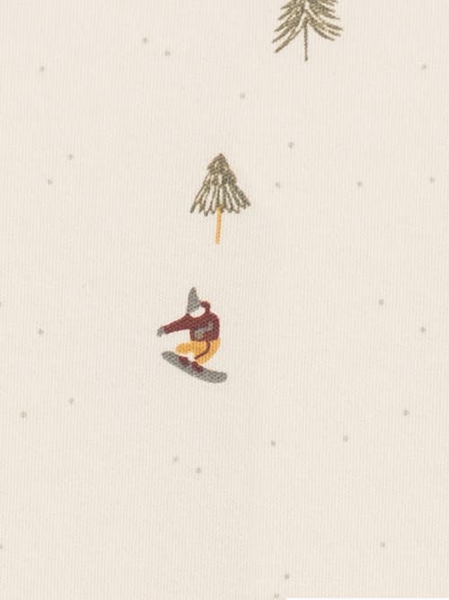 Colored Organics Organic Holiday Peyton Zipper Sleeper In Neutral