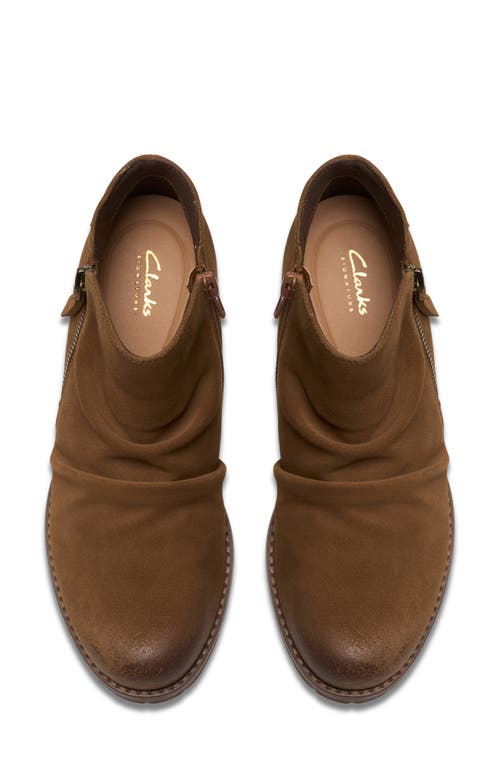 Clarks ® Nissini Top Waterproof Leather Ankle Boot In Brown