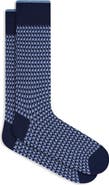 Bugatchi Check Mercerized Cotton Blend Dress Socks