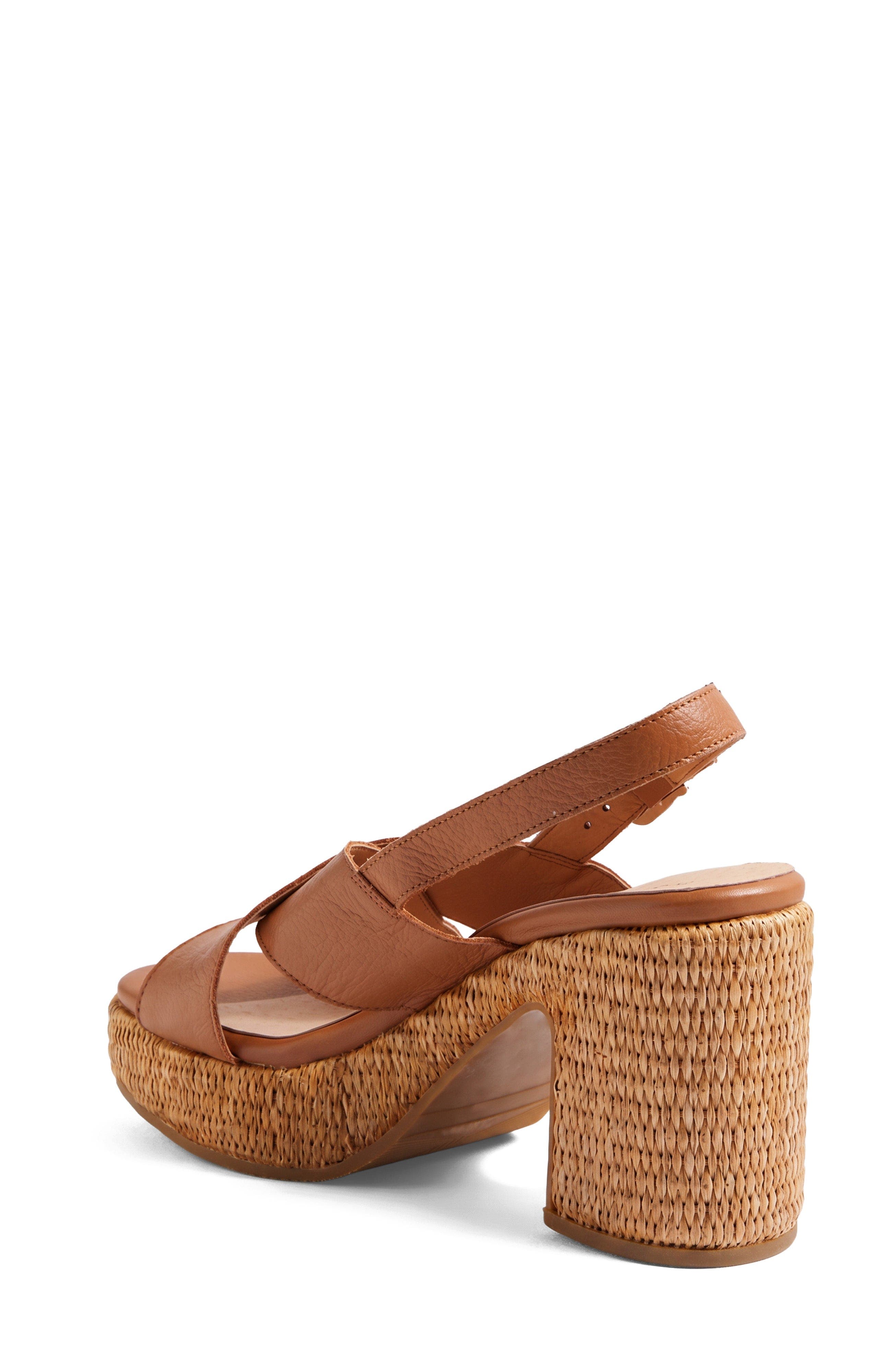 DJANGO AND JULIETTE Kloria Platform Heel, Alternate, color, Dark Tan Leather