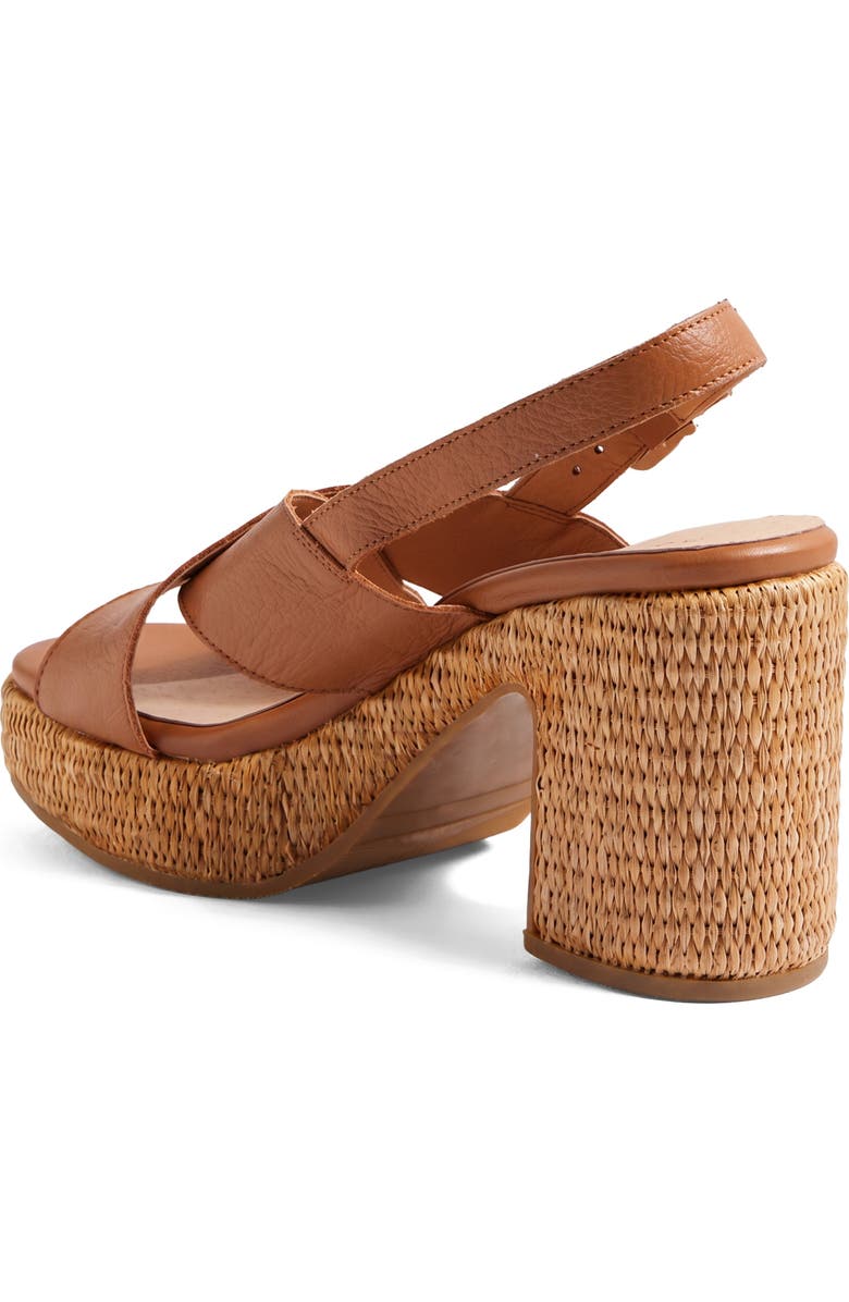 DJANGO AND JULIETTE Kloria Platform Heel, Alternate, color, Dark Tan Leather