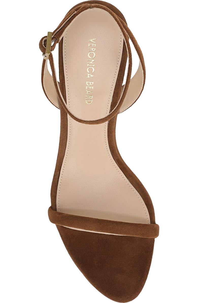 Veronica Beard Sylvie Ankle Strap Sandal, Alternate, color, Chestnut