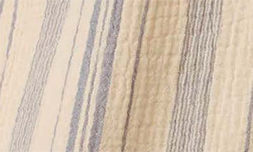 Faherty Dune Stripe Organic Cotton Gauze Drawstring Maxi Skirt In Neutral