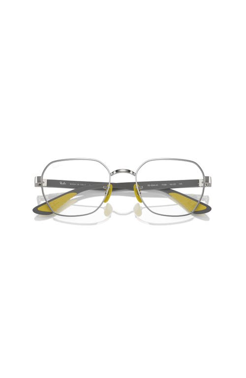 Ray Ban Ray-ban 54mm Irregular Optical Glasses In Gray