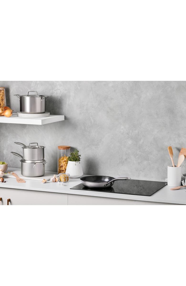 Le Creuset Essential Stainless Steel Nonstick 9.5-Inch Frying Pan, Alternate, color, Stainless Steel